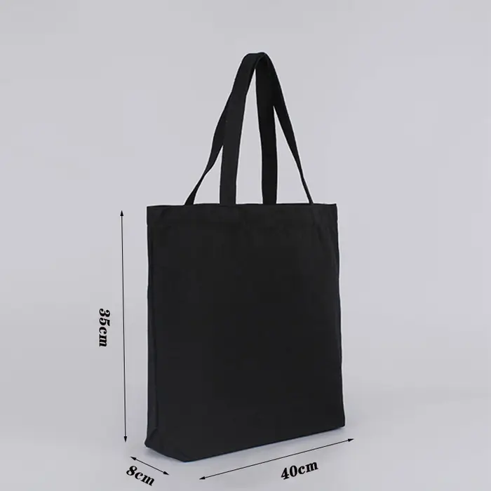 Sac à main en toile noire pour étudiant