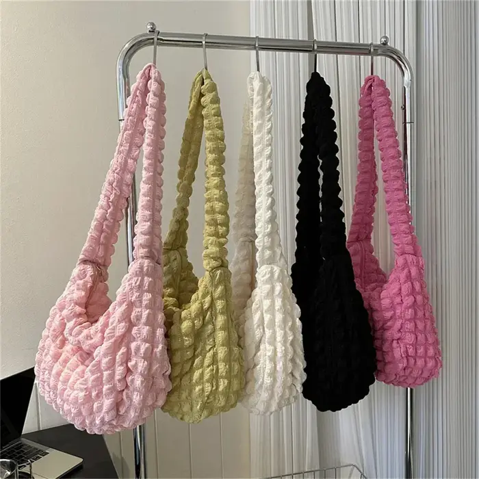 Sac à bandoulière avec Design plissé