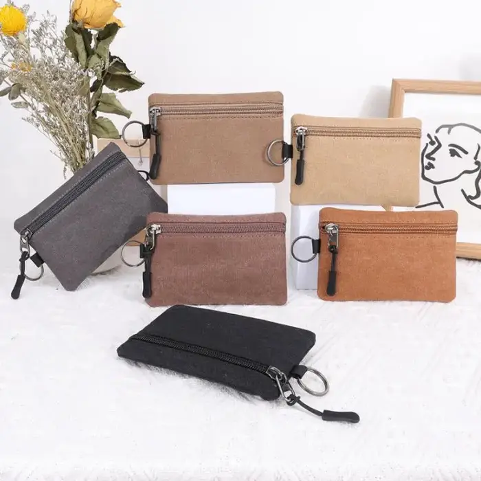 Mini porte-monnaie en toile