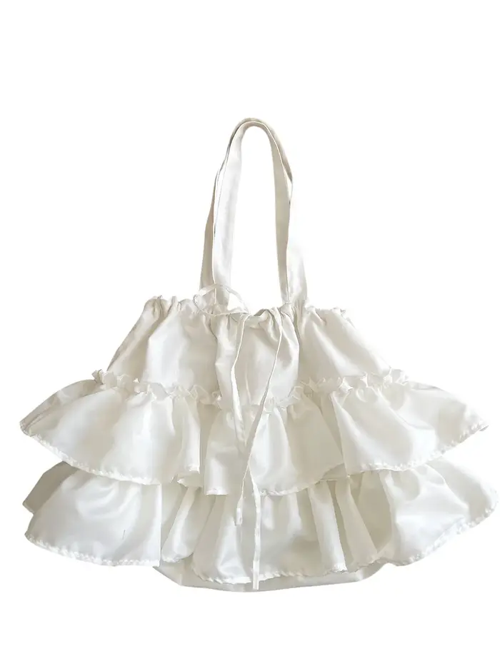 Joli sac en toile à volants pour femmes