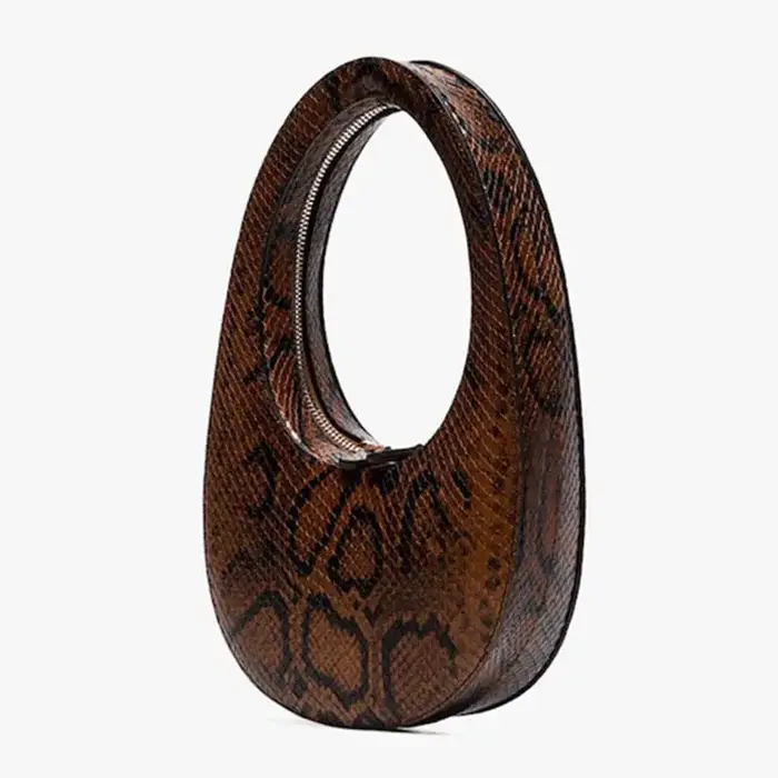 Sac à main de luxe sexy pour femme, motif serpent ovale, sac de créateur haut de gamme, sac à bandou