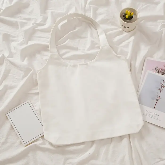 Sac fourre-tout en toile de couleur unie des années 90