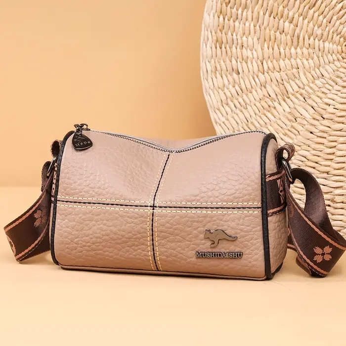 Sac à bandoulière en cuir véritable pour femme