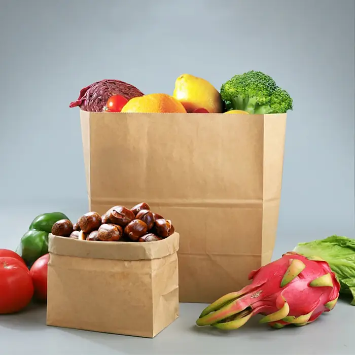 Sac en papier kraft fin