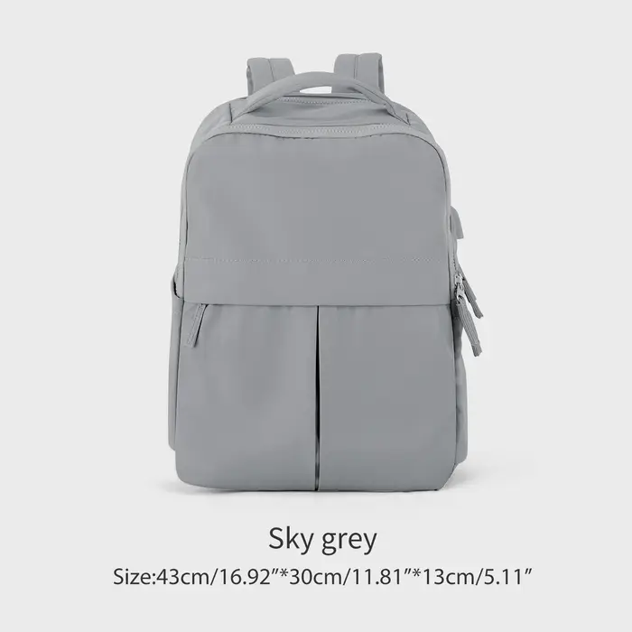 Sac à dos étanche pour ordinateur portable pour hommes et femmes, sac à dos de voyage avec port de c