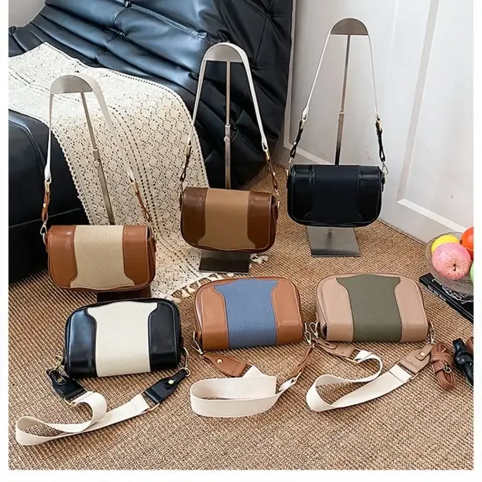Sac à langer élégant en cuir