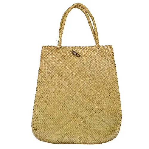 WHISM-Sacs à bandoulière en rotin pour femmes, sacs à main en paille, sac de rangement fait main, pa