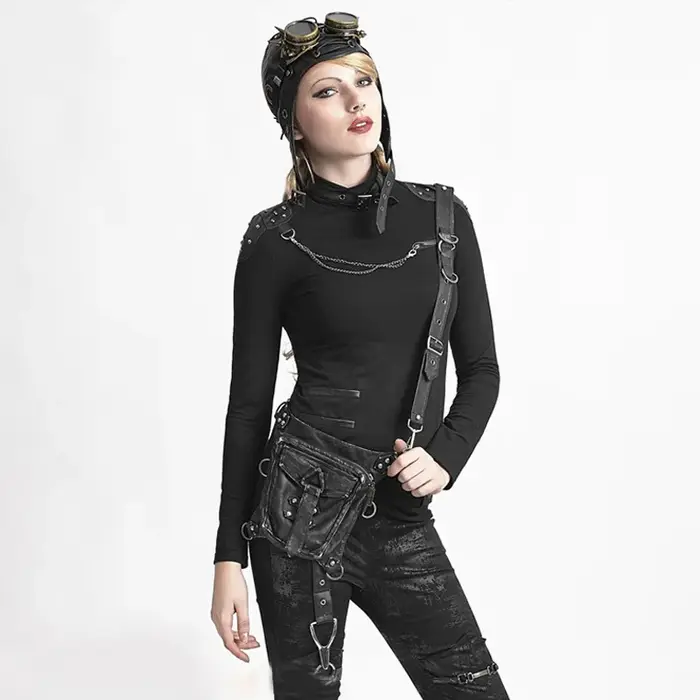 Sac à Jambes Rétro Punk de Style Ancien pour Femme
