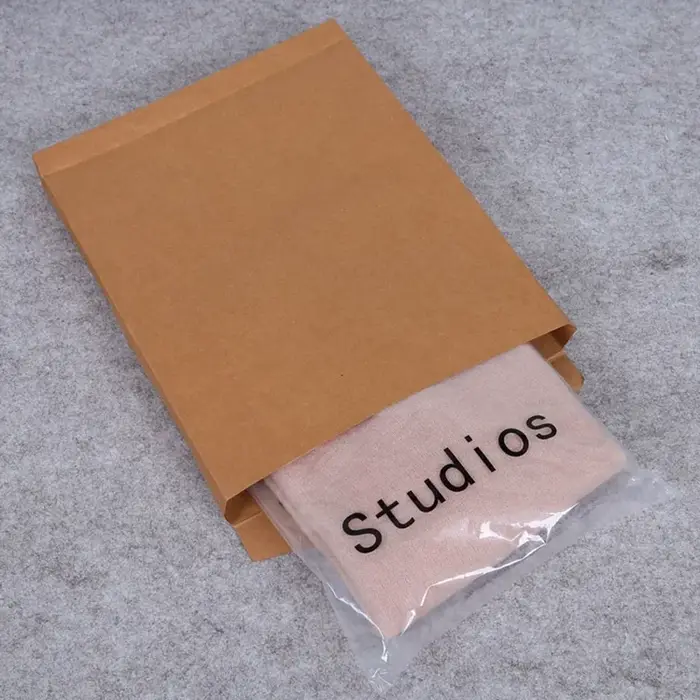 30 pièces sac en papier kraft sac d'archive personnalisé automne et hiver vêtements emballage T-shirt chemise a4 fichier enveloppe travail sac de rangement