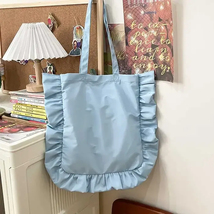 Sac à bandoulière élégant à volants pour femmes