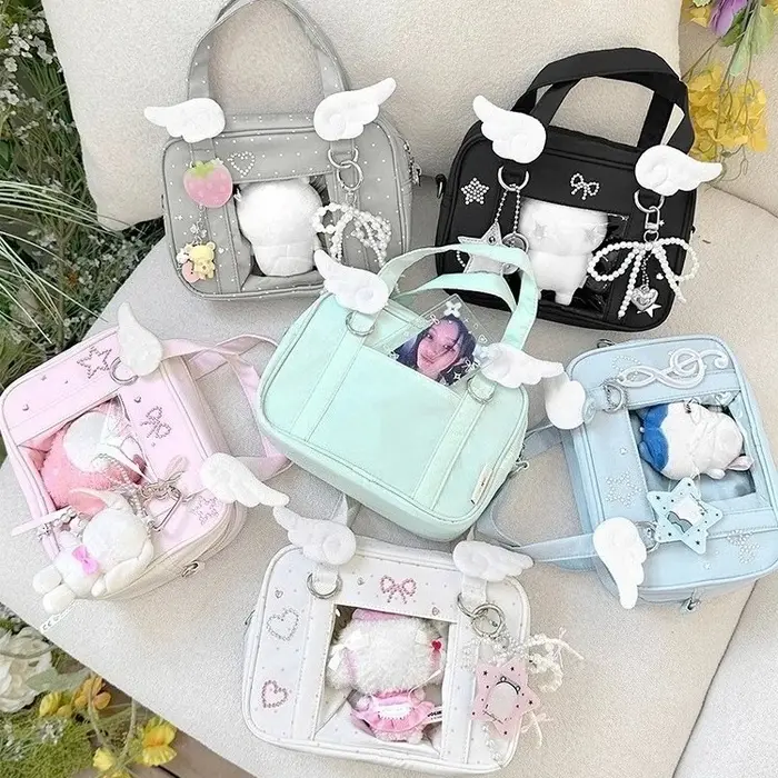 Multi-fonction fourre-tout Ita Sac Crossbady Sac Femme aile épissé Bolso perles arc sacs à main