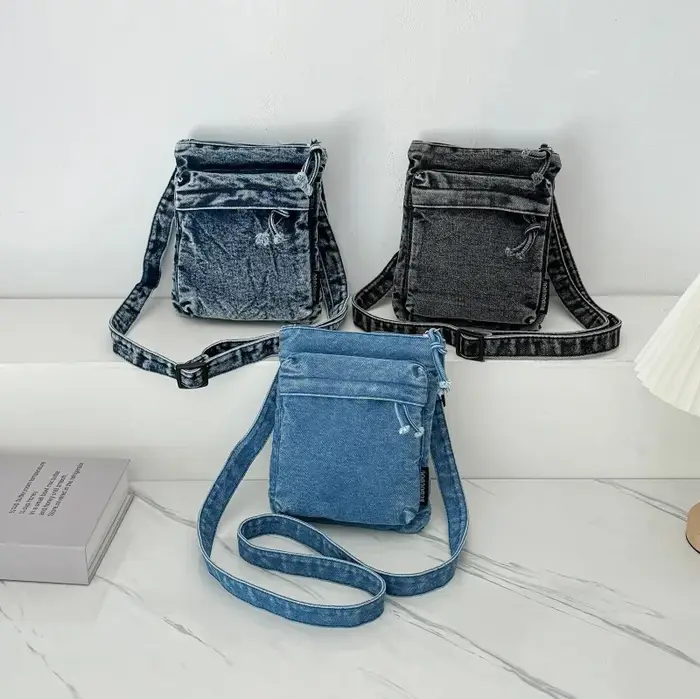 Denim Super populaire Niche solide couture sacs à bandoulière pour les femmes en vente 2026 haute qualité unique doux