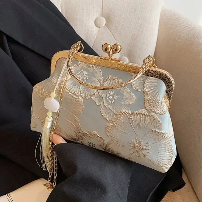 Sac à bandoulière brodé de Style chinois