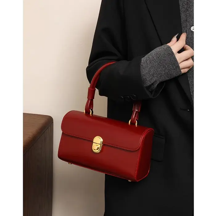Sac de mariage rouge de mariée de luxe, sac à main de grande capacité de haute qualité, tempérament coréen, sacs à bandoulière polyvalents élégants pour femmes