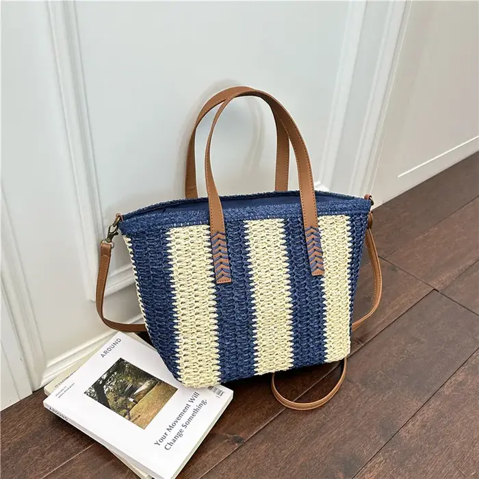 Sac en paille tressé à la main pour femme