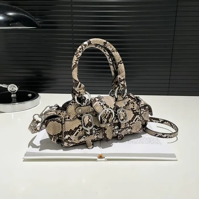 Sacs à main en PU motif serpent pour femmes