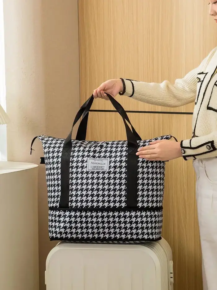 Sac de voyage à main à motif imprimé tendance