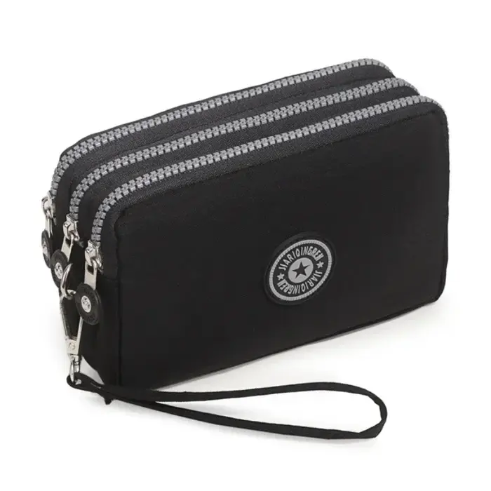 Portefeuilles portables pour femmes, poudres de téléphone, mini sac à fermeture éclair, grande capac