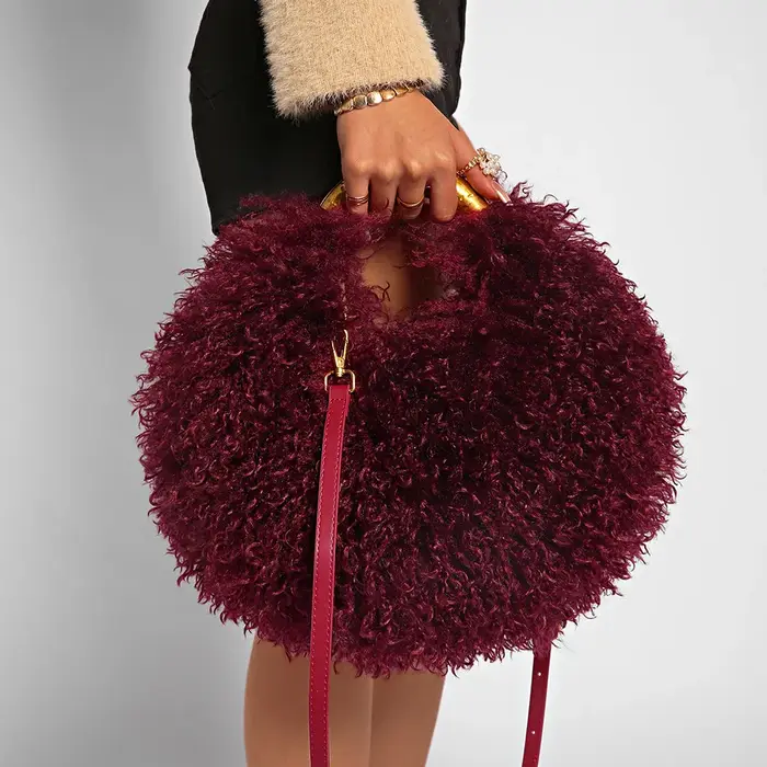 Nouveau sac à main en fourrure pour femme
