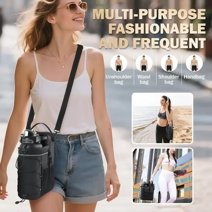 Nouveau sac de sport magnétique pour hommes et femmes – Porte-bouteille à bandoulière avec fixation