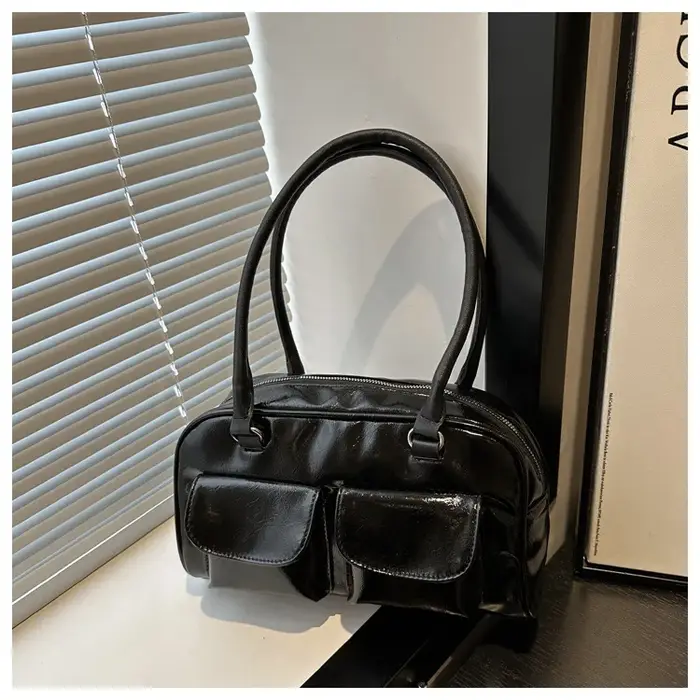 Sac à main Double Ket de personnalité rétro, sac à bandoulière simple sous les bras à la mode, petit