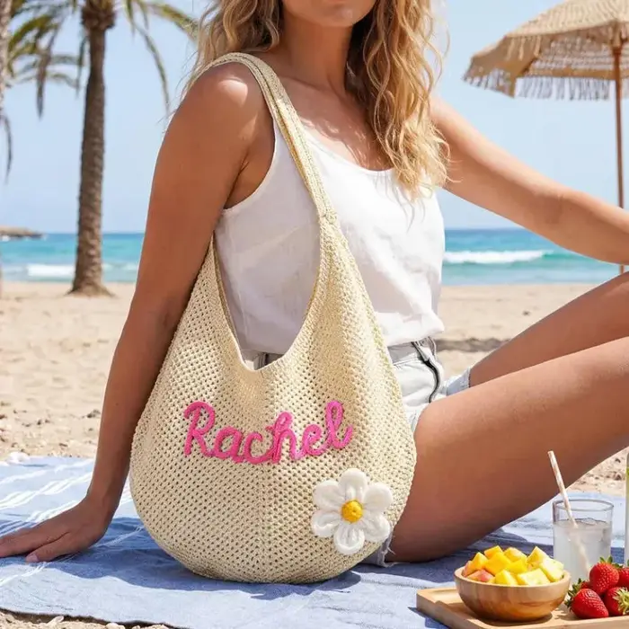 Sac de plage personnalisé avec nom