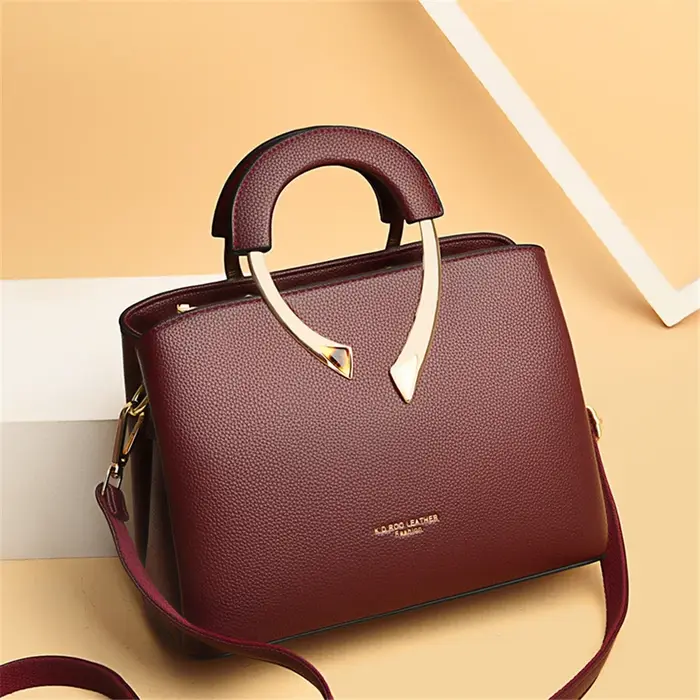 VANDERWAH véritable haute qualité en cuir Pu fourre-tout décontracté sacs à main de luxe femmes