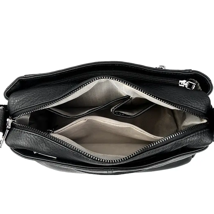 Sac à bandoulière en cuir véritable pour femmes