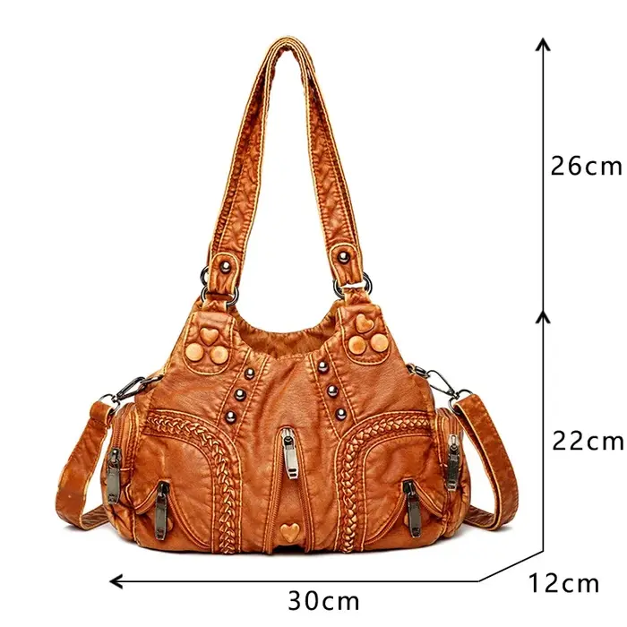 Sac fourre-tout en cuir PU pour femme