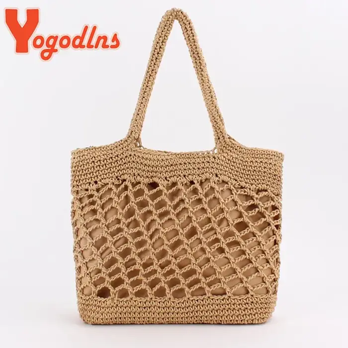 Sac à main de plage en crochet pour filles