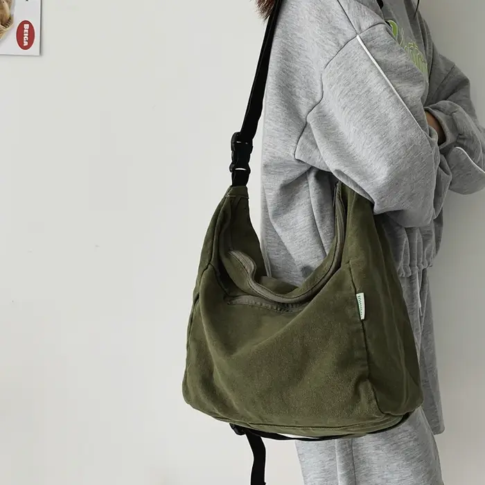 Sac à Bandoulière en Toile de Loisirs pour Femme