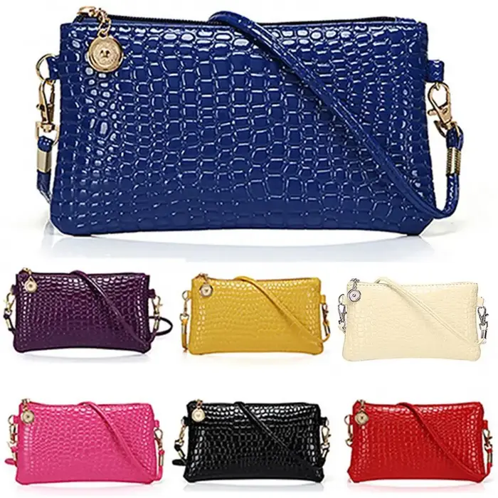 Sac à main en similicuir avec fermeture éclair pour femme