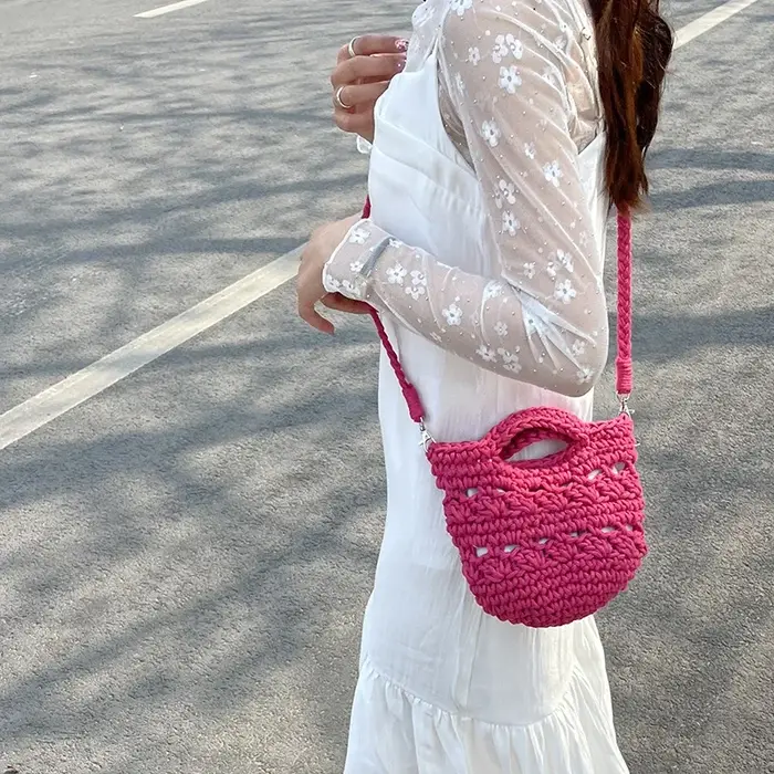 Sac à main en crochet pour femme