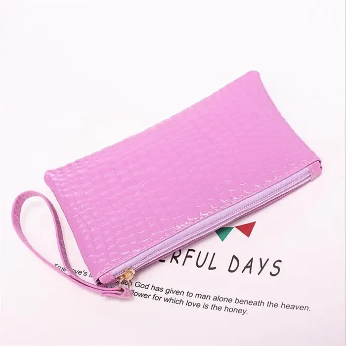 Femmes portefeuilles mode dame bracelet sacs à main Long sac d'argent fermeture éclair porte-monnaie cartes porte-carte d'identité pochette femme portefeuille en cuir PU