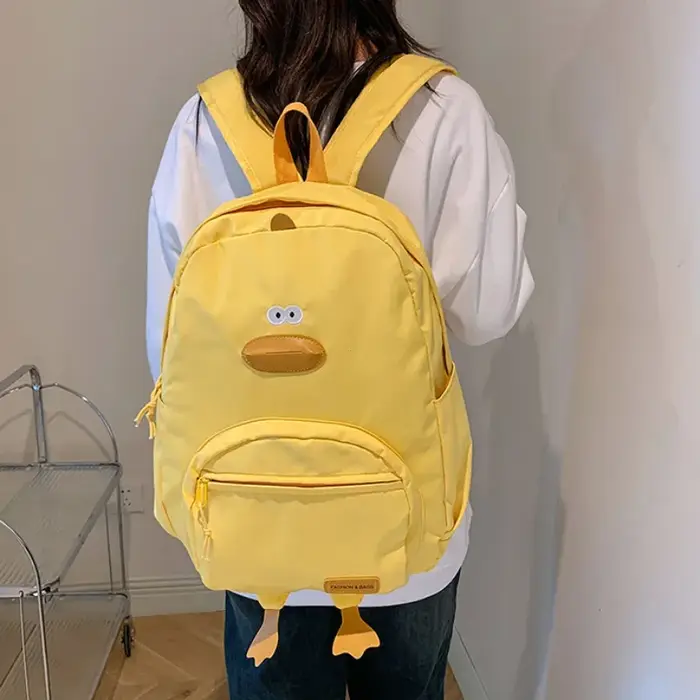 Nouveau dessin animé canard sac à dos concepteur mignon sac de voyage femme étudiant polyvalent édition coréenne filles sac d'école rюкзак