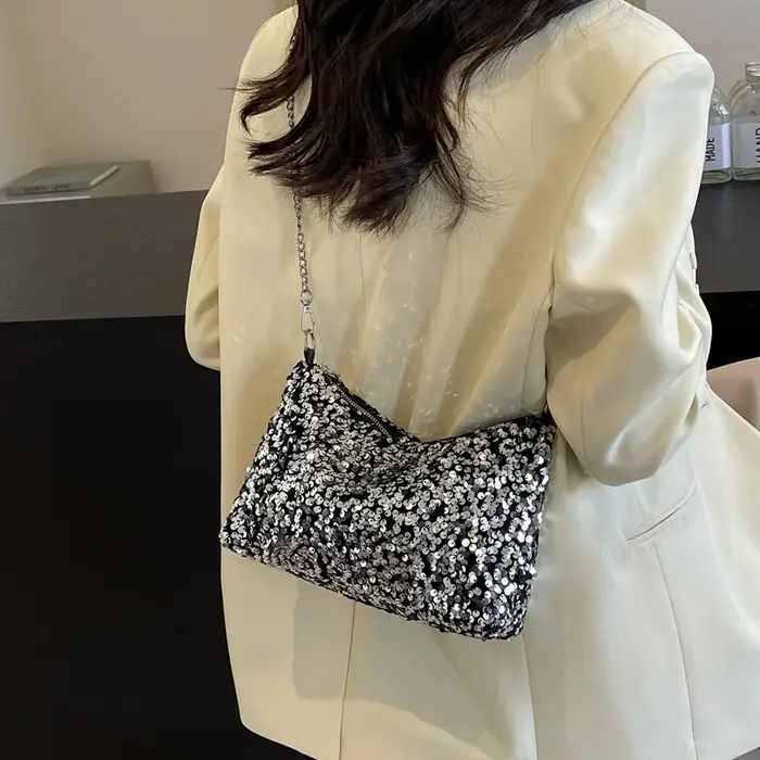 Sac à bandoulière Chic à paillettes pour femmes