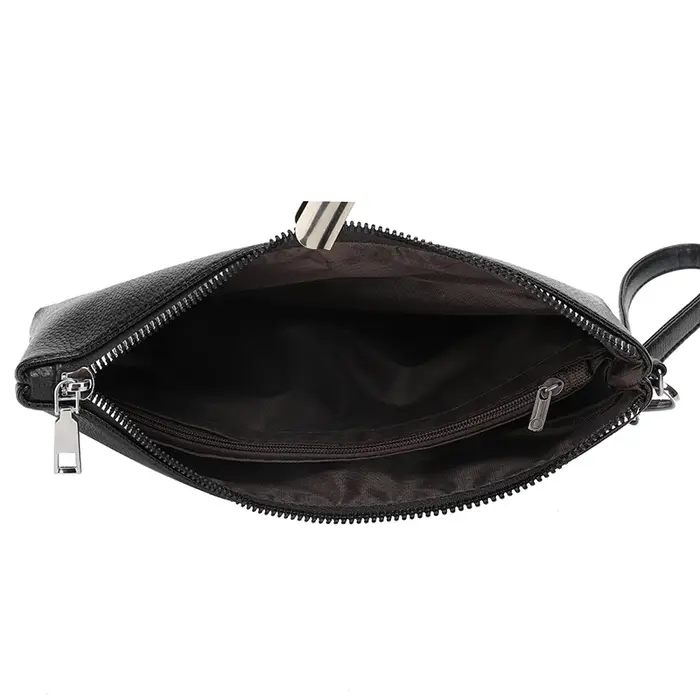 Pochette de jour en cuir PU souple pour homme