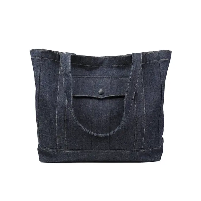 Sac fourre-tout en Denim à lisière Tornado rouge