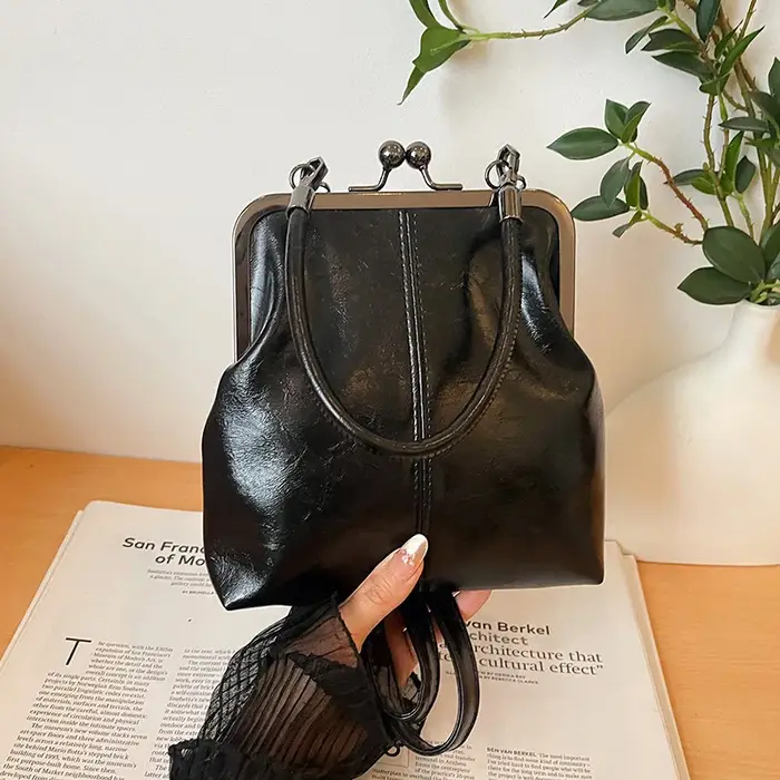 Sac à main marron de Style Vintage pour femmes