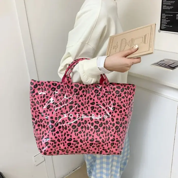 Sac à main imprimé léopard pour femmes