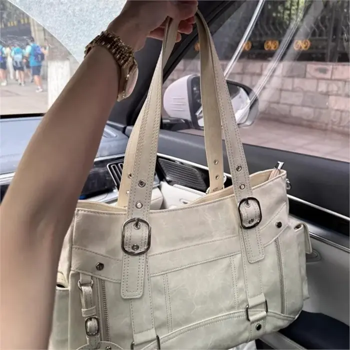 Sac fourre-tout clouté Vintage pour filles