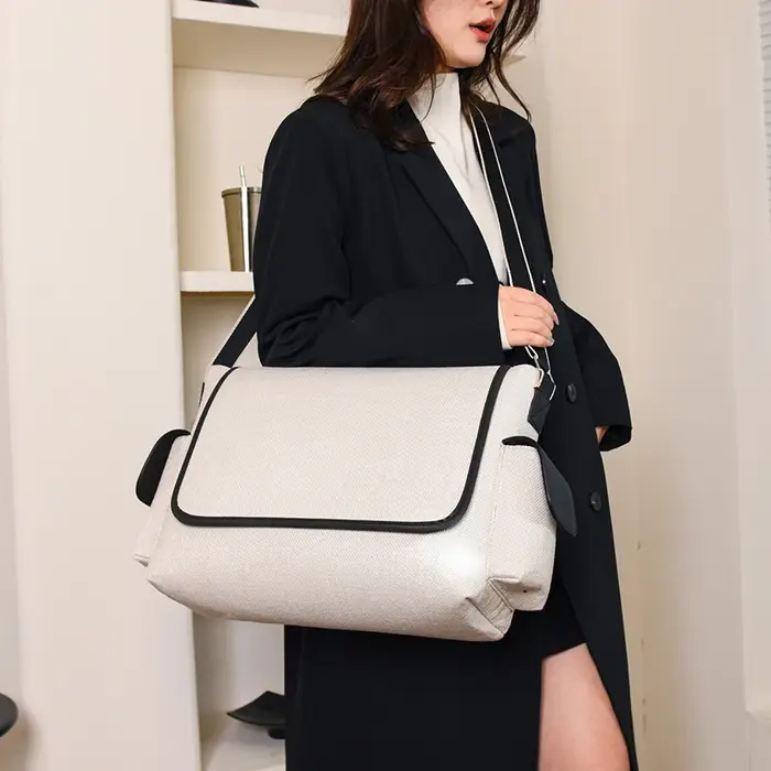 Sac à Main en Toile de Grande Capacité pour Femme