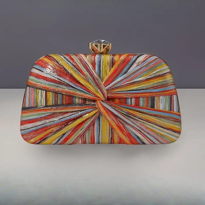 Sac messager plissé rétro pour dîner