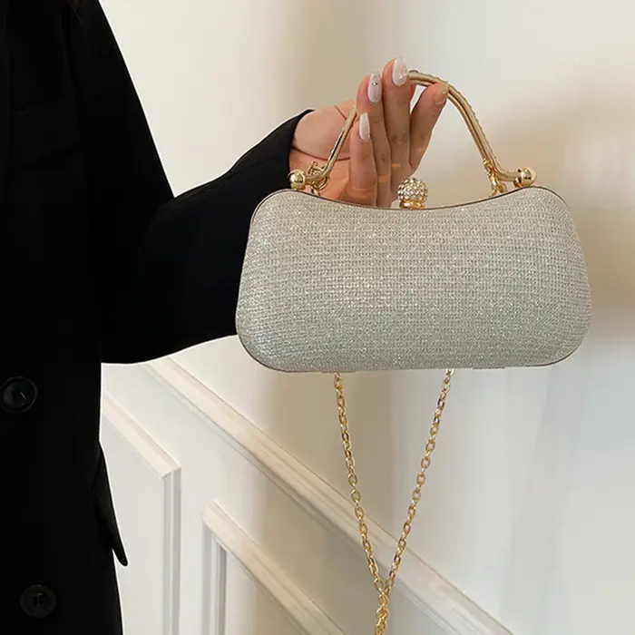 Sac de soirée à chaîne pour femme - Sac à bandoulière élégant