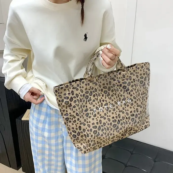 Sac à main imprimé léopard pour femmes
