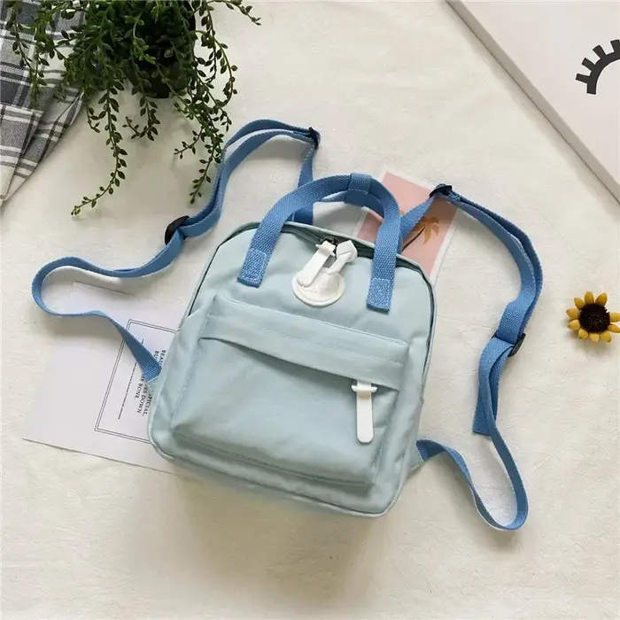 Sacs à dos pour enfants 2022 nouveau sac d'école pour filles rétro femmes Mini sac à dos mode couleur unie petits