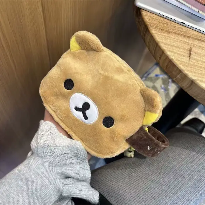 Sac de maquillage Kawaii Rilakkuma, sac de rangement pour articles divers, sac de toilette portable 