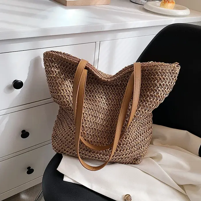 Sac à main bohème en paille pour femmes