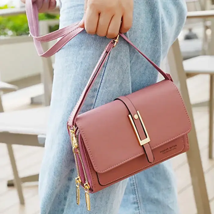 Sac de téléphone portable en PU pour femmes, sac à bandoulière tendance et multifonctionnel, tendance et rétro