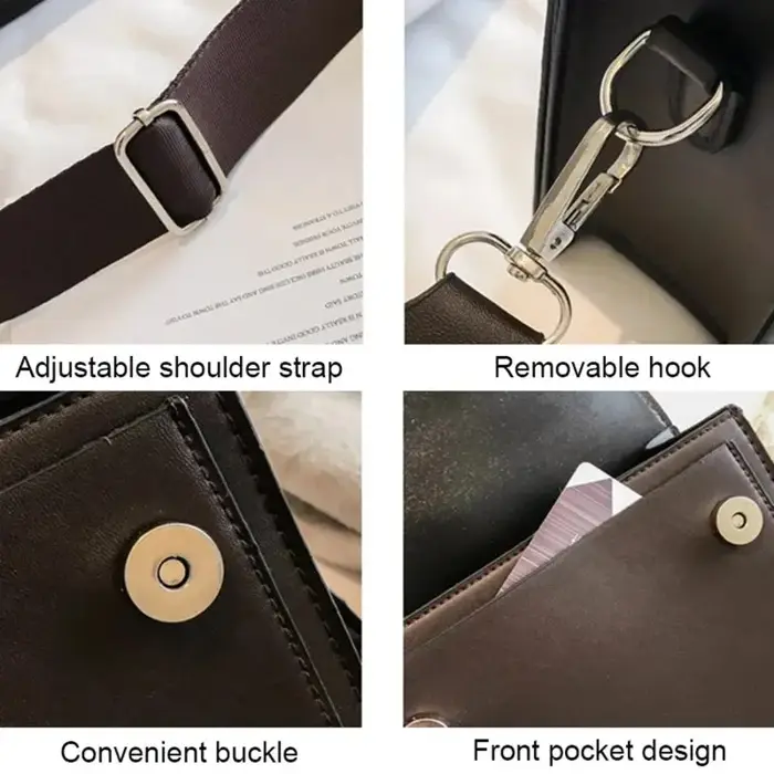 Sac à bandoulière en cuir PU pour femme